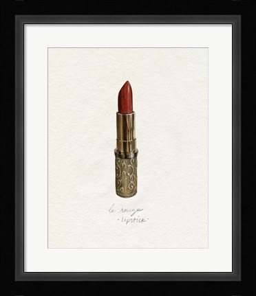 Framed Gilded Toiletries III Print