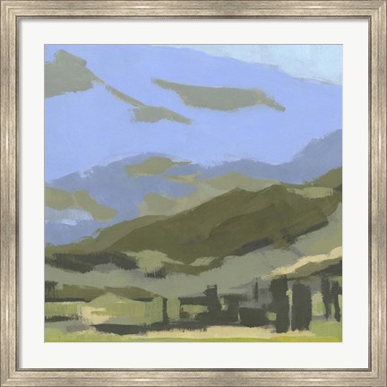 Framed Blue Ridge Foothills II Print
