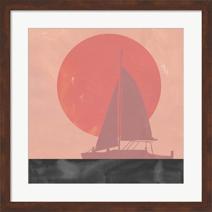Framed Deep Sea Sunset II Print