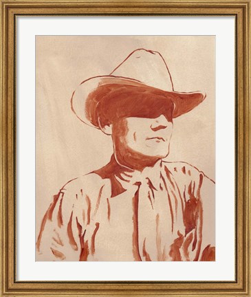 Framed Man of the West I Print