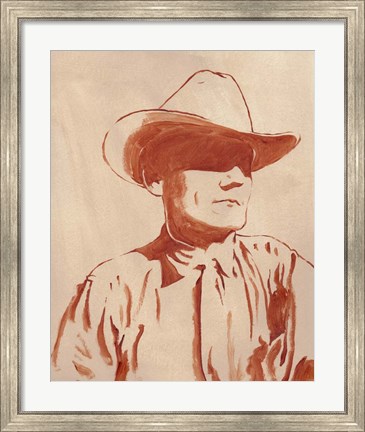 Framed Man of the West I Print