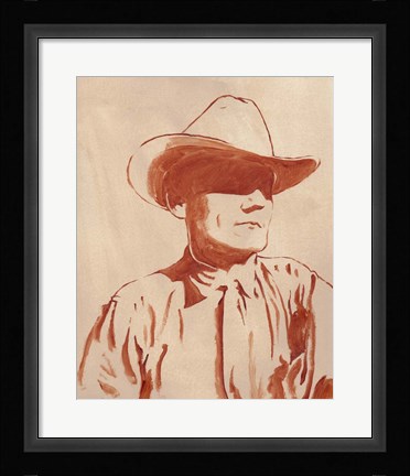Framed Man of the West I Print