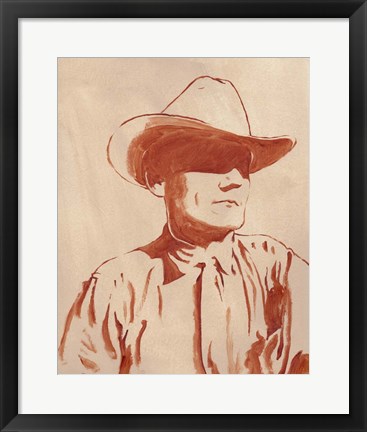 Framed Man of the West I Print