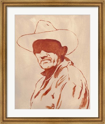 Framed Man of the West II Print