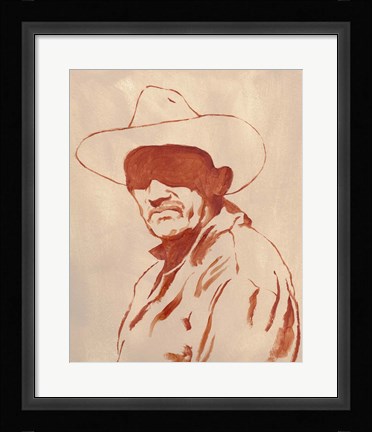 Framed Man of the West II Print