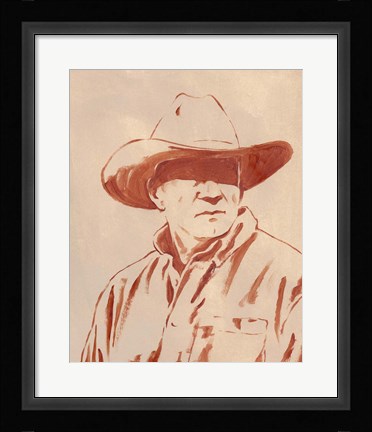 Framed Man of the West III Print