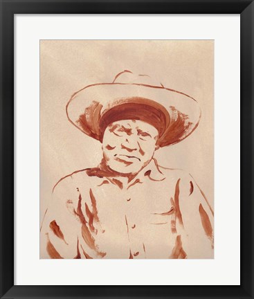 Framed Man of the West IV Print