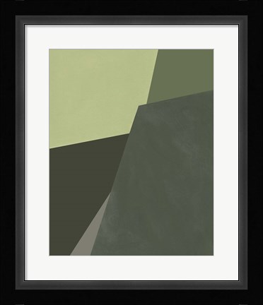Framed Sage Prism I Print