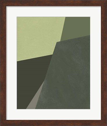 Framed Sage Prism I Print