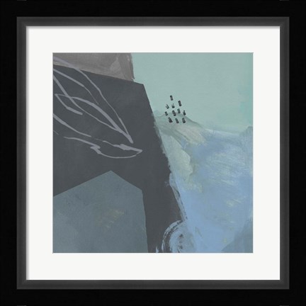 Framed Steely Abstract III Print