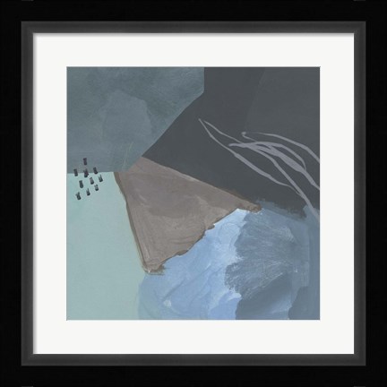 Framed Steely Abstract IV Print