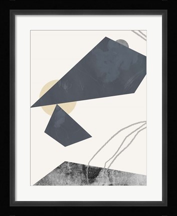 Framed Diamond Slate I Print