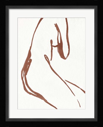 Framed Curves I Print