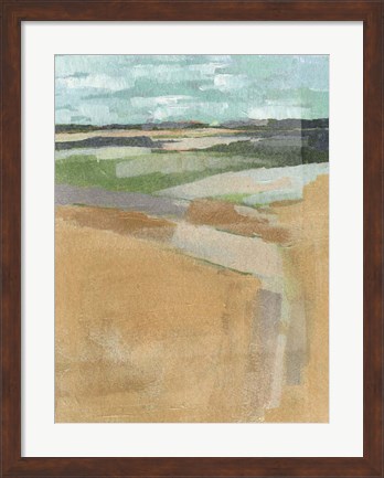 Framed Cubed Prairie I Print