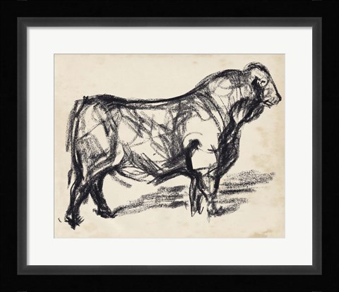 Framed Black Angus I Print
