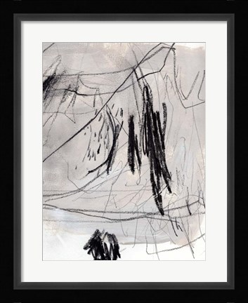 Framed Charcoal Waltz II Print