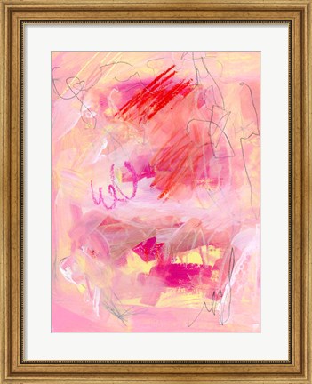 Framed Chroma Pink I Print