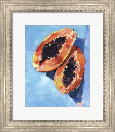 Framed Bold Papaya I Print