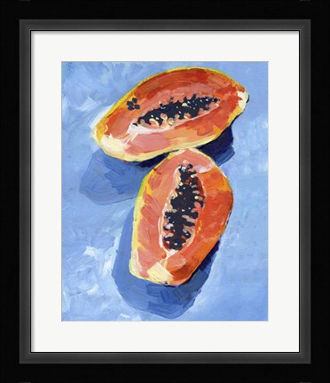 Framed Bold Papaya II Print