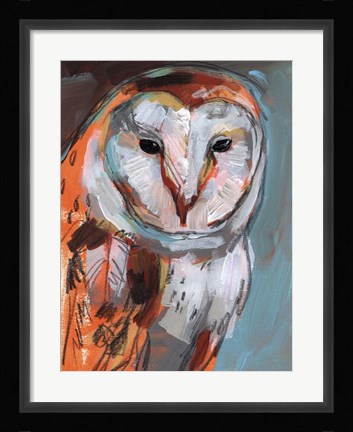 Framed Optic Owl I Print