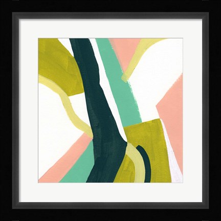 Framed Ribbon Relief II Print