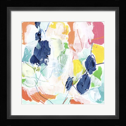 Framed Impasto Kaleidoscope II Print