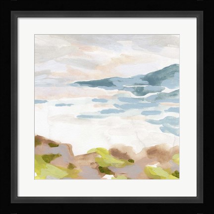 Framed Pastel Shoreline II Print