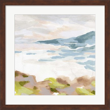 Framed Pastel Shoreline II Print