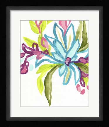 Framed Tropical Sketch II Print