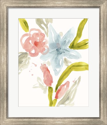 Framed Floral Sonata II Print