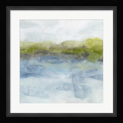 Framed Watermark Shoreline II Print
