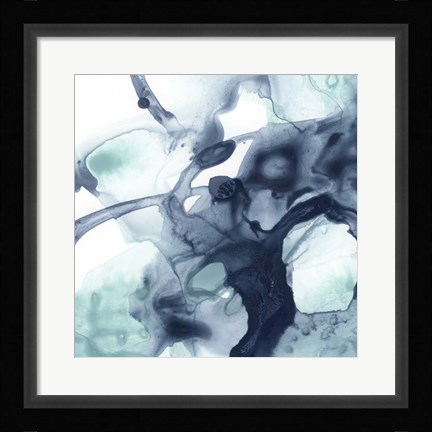 Framed Blue Cavern IV Print