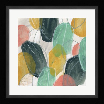 Framed Candy Lanterns II Print