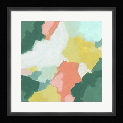 Framed Melon Mosaic IV Print