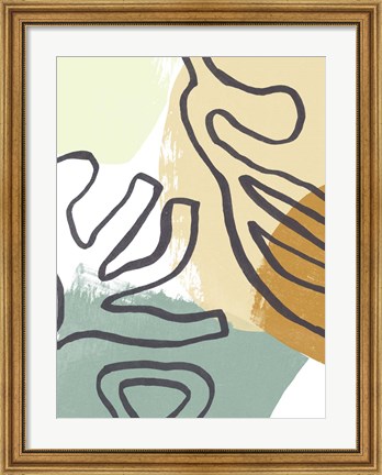 Framed Midcentury Modern Coral II Print