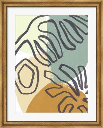 Framed Midcentury Modern Coral III Print