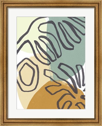 Framed Midcentury Modern Coral III Print