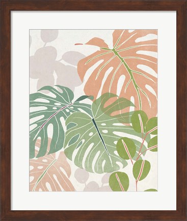 Framed Sherbet Tropical I Print