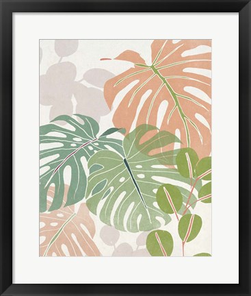 Framed Sherbet Tropical I Print