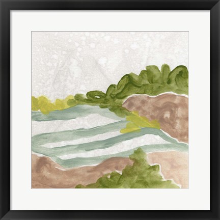 Framed Landscape Cameo VIII Print