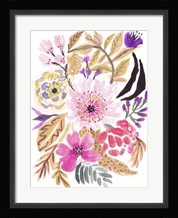 Framed Flower Posy II Print