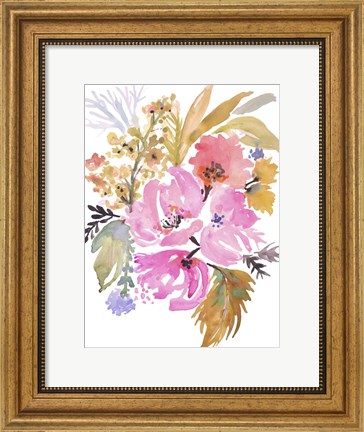 Framed Flower Posy IV Print