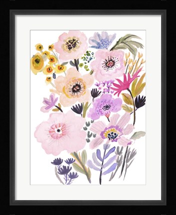 Framed Flower Posy V Print