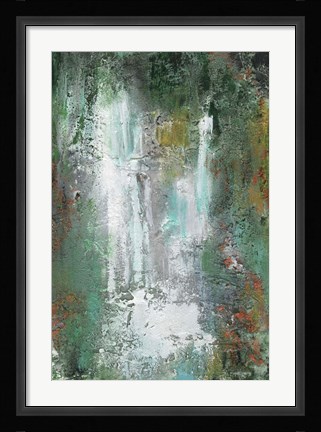 Framed Waterfall in Paradise I Print