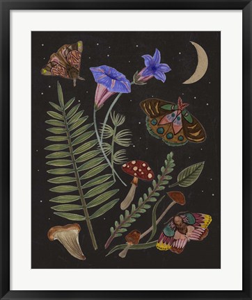 Framed Dark Forest II Print