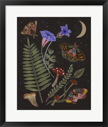 Framed Dark Forest II Print