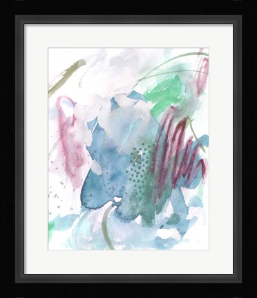 Framed Magenta Wave Form III Print