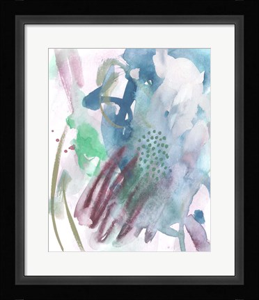 Framed Magenta Wave Form IV Print