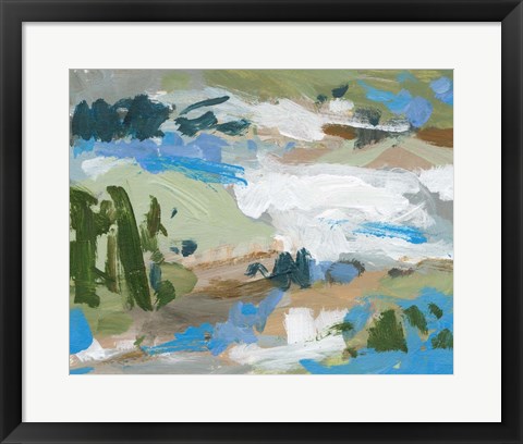 Framed Mountain River I Print