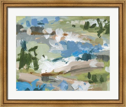 Framed Mountain River III Print